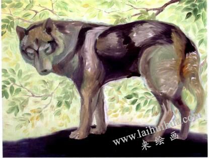 《秋韻》油畫創(chuàng)作步驟二