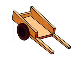 板車(chē)的畫(huà)法