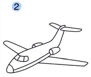 客機(jī)的畫(huà)法步驟02