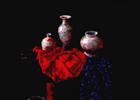 《靜謐的中國(guó)瓷》油畫(huà)畫(huà)法