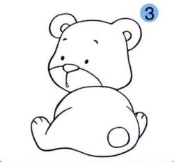熊的畫(huà)法步驟03