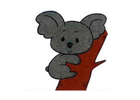 樹(shù)袋熊兒童畫(huà)