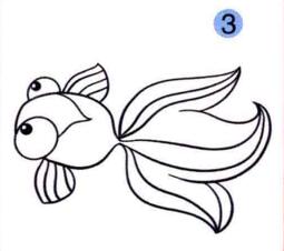 金魚(yú)的畫(huà)法步驟03