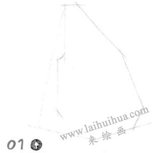 陽臺(tái)素描畫線稿步驟01