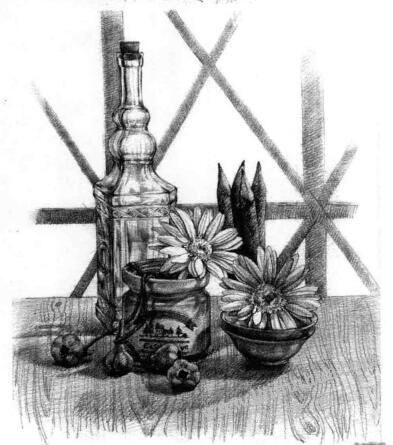 陽臺(tái)素描鋪色步驟11