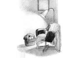 臥室素描畫(huà)法