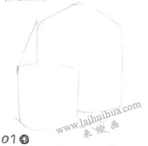 大小搪瓷杯素描畫(huà)線稿畫(huà)法步驟01