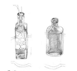 玻璃制品素描鋪色畫法步驟01、02