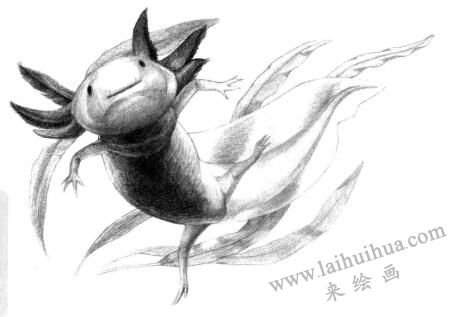 六角恐龍的素描畫(huà)法