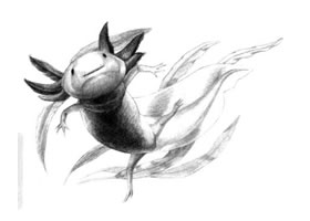 六角恐龍的素描畫法