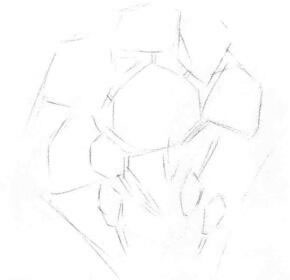 桔?；ǖ乃孛璁?huà)線稿畫(huà)法步驟01