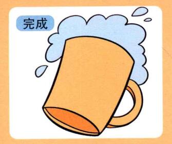 杯子的兒童畫畫法步驟04