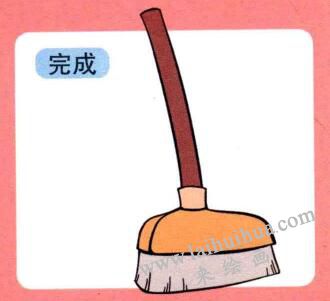 掃帚兒童畫