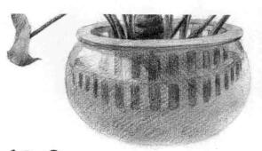滴水觀音素描逐個(gè)細(xì)化畫(huà)法步驟11