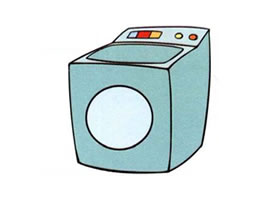 洗衣機(jī)兒童畫(huà)