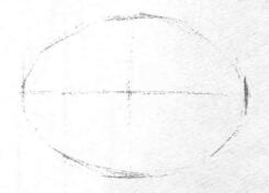 盤子的素描畫法步驟01