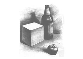 三個(gè)靜物組合素描畫法