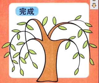 柳樹兒童畫