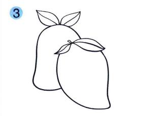 芒果兒童畫(huà)畫(huà)法步驟03