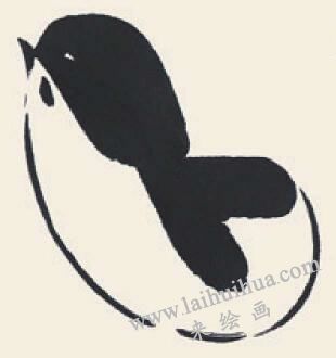 小雞的兒童國畫畫法步驟03