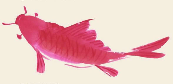 鯉魚兒童國(guó)畫