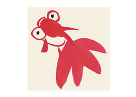 金魚兒童國畫
