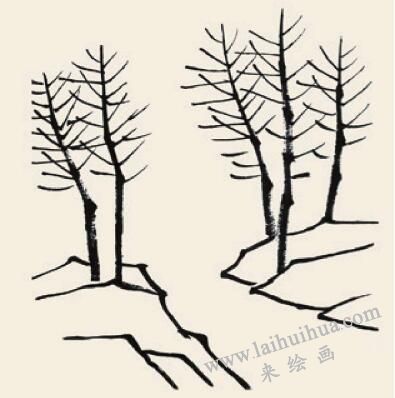 春山新雨兒童國(guó)畫畫法步驟02