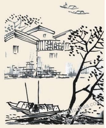 水鄉(xiāng)金秋兒童國(guó)畫