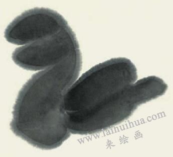 鴨子兒童國畫畫法步驟03