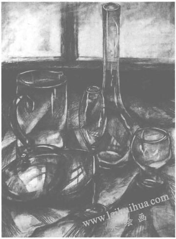 素描玻璃的質(zhì)感表現(xiàn)
