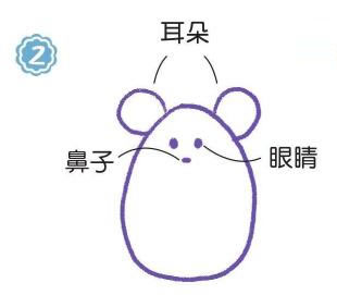 草地上的老鼠簡(jiǎn)筆畫(huà)畫(huà)法步驟02