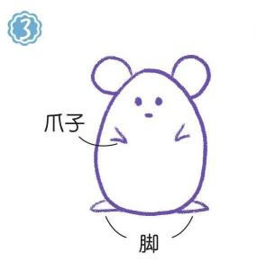 草地上的老鼠簡(jiǎn)筆畫(huà)畫(huà)法步驟03