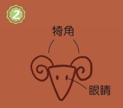 草地上的綿羊簡筆畫畫法步驟02