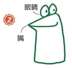荷葉上的青蛙簡(jiǎn)筆畫(huà)畫(huà)法步驟02