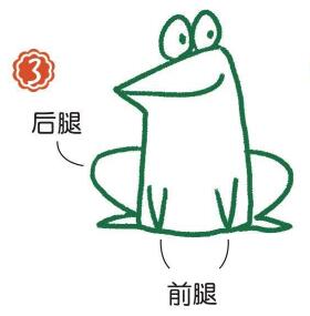 荷葉上的青蛙簡(jiǎn)筆畫(huà)畫(huà)法步驟03