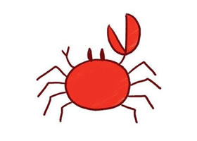 招潮蟹簡(jiǎn)筆畫