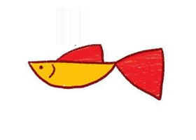 孔雀魚簡(jiǎn)筆畫