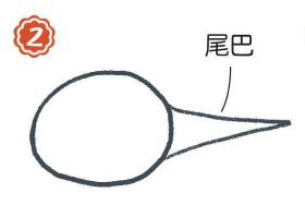 小溪里的蝌蚪簡(jiǎn)筆畫畫法步驟02
