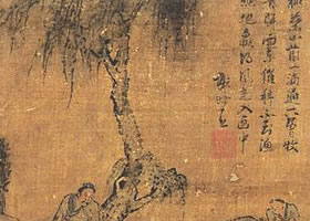 謝時臣《漁樵問答圖》賞析