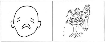哀表情，簡(jiǎn)筆畫