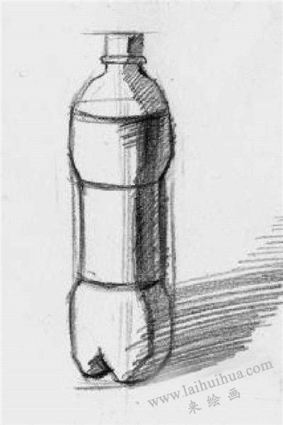 可樂(lè)瓶素描畫(huà)法步驟03
