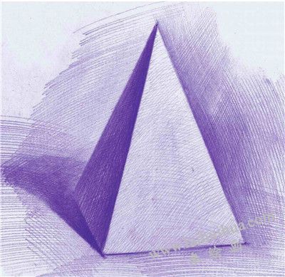 四棱錐素描明暗畫法