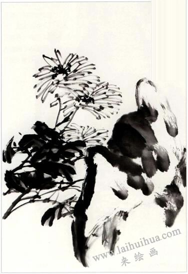 國(guó)畫(huà)菊花《凝香》創(chuàng)作步驟03