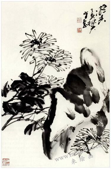國(guó)畫(huà)菊花《凝香》創(chuàng)作步驟04