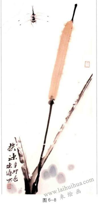 蜻蜓的國(guó)畫畫法步驟02