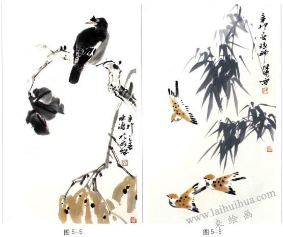 禽鳥(niǎo)國(guó)畫(huà)八哥的畫(huà)法步驟