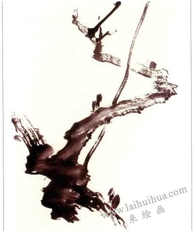 國(guó)畫(huà)梅花：氣條的畫(huà)法