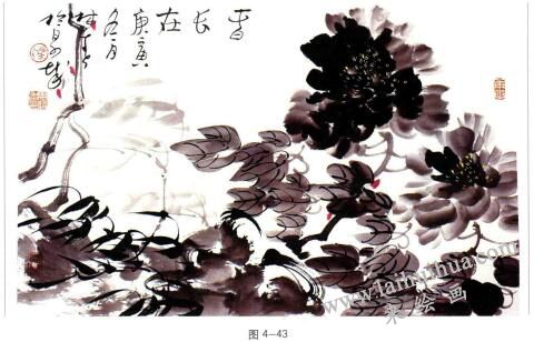 畫(huà)墨牡丹02