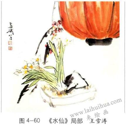 國(guó)畫水仙花的畫法