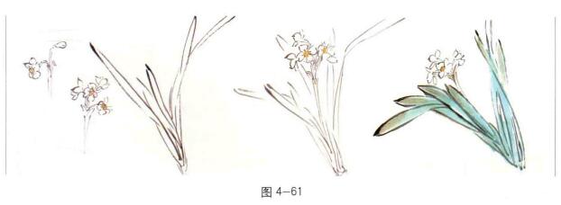 國(guó)畫水仙葉子的畫法